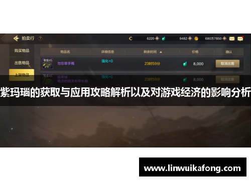 紫玛瑙的获取与应用攻略解析以及对游戏经济的影响分析