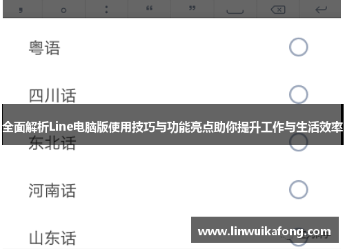 全面解析Line电脑版使用技巧与功能亮点助你提升工作与生活效率